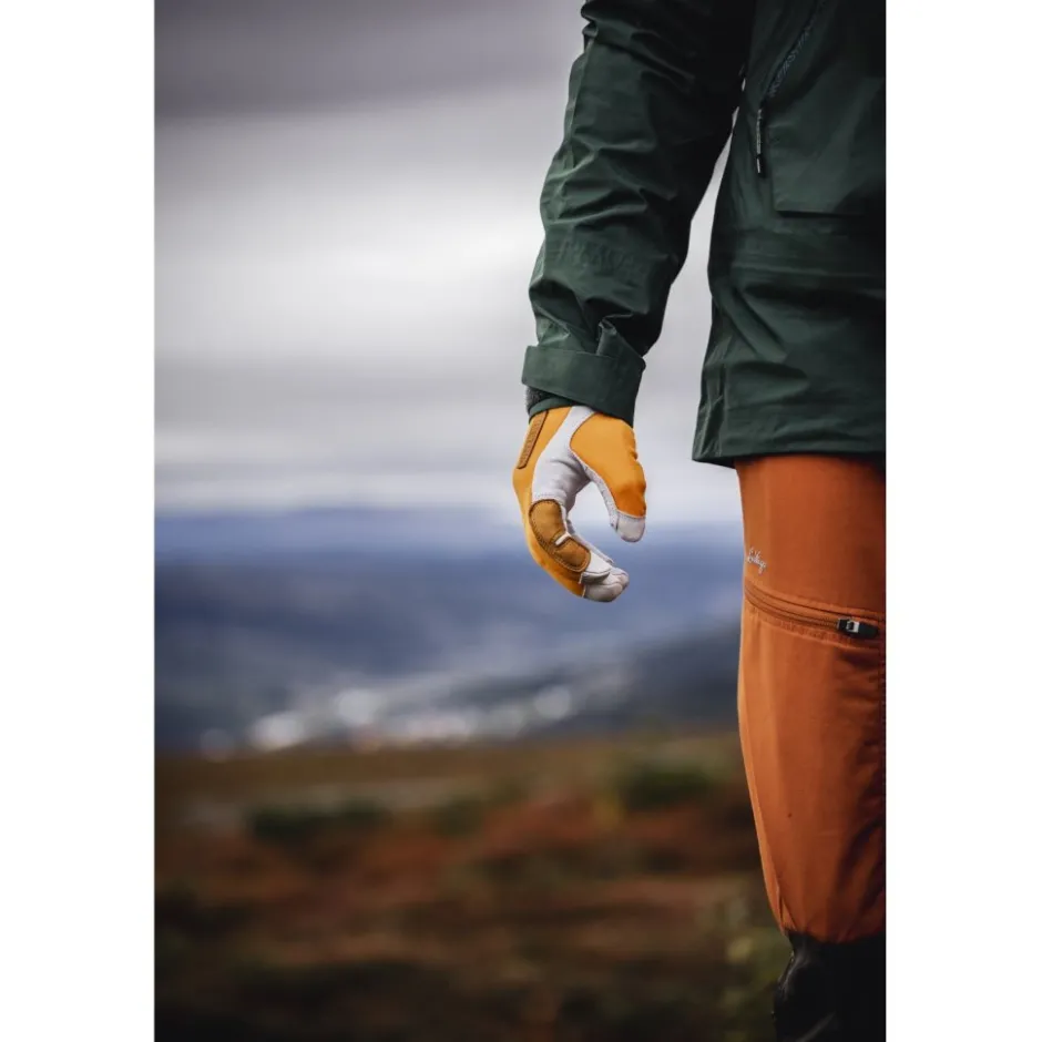 Handschoenen < Hestra Ergo Grip Active Wool Terry - 5 Vinger Outdoor Handschoenen - orange/offwhite