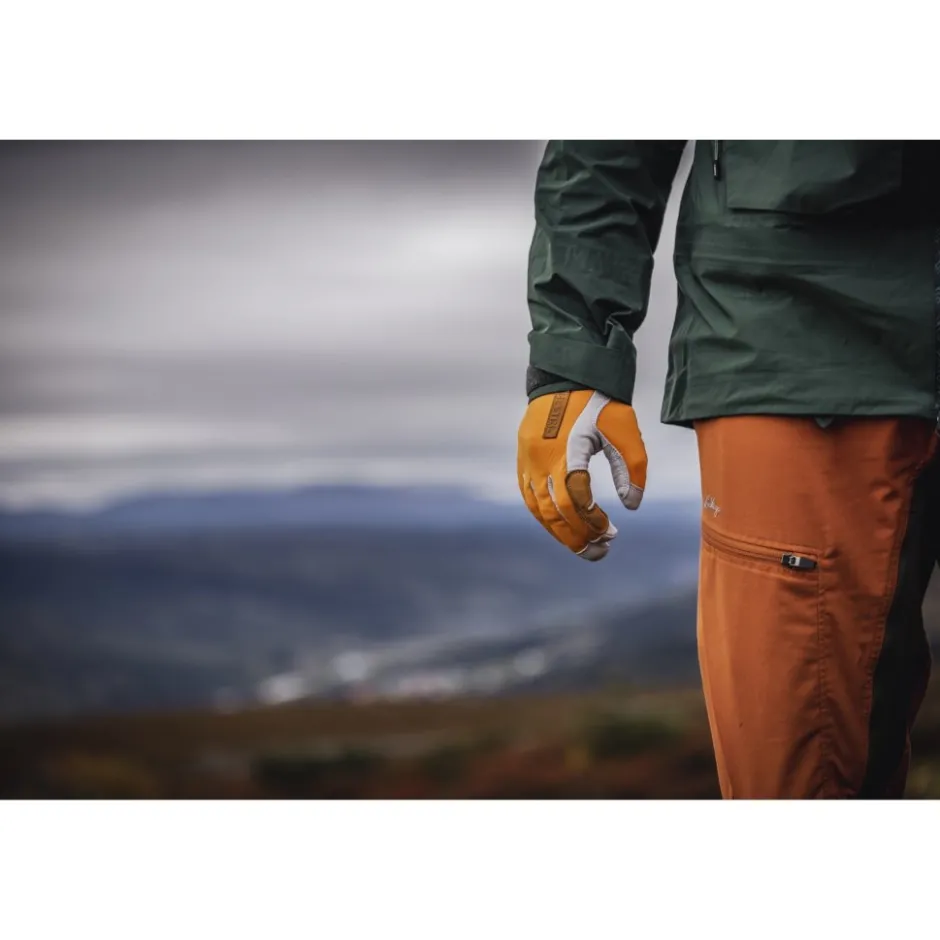 Handschoenen < Hestra Ergo Grip Active Wool Terry - 5 Vinger Outdoor Handschoenen - orange/offwhite