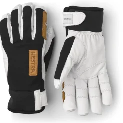 Handschoenen < Hestra Ergo Grip Active Wool Terry - 5 Vinger Handschoenen - black/offwhite