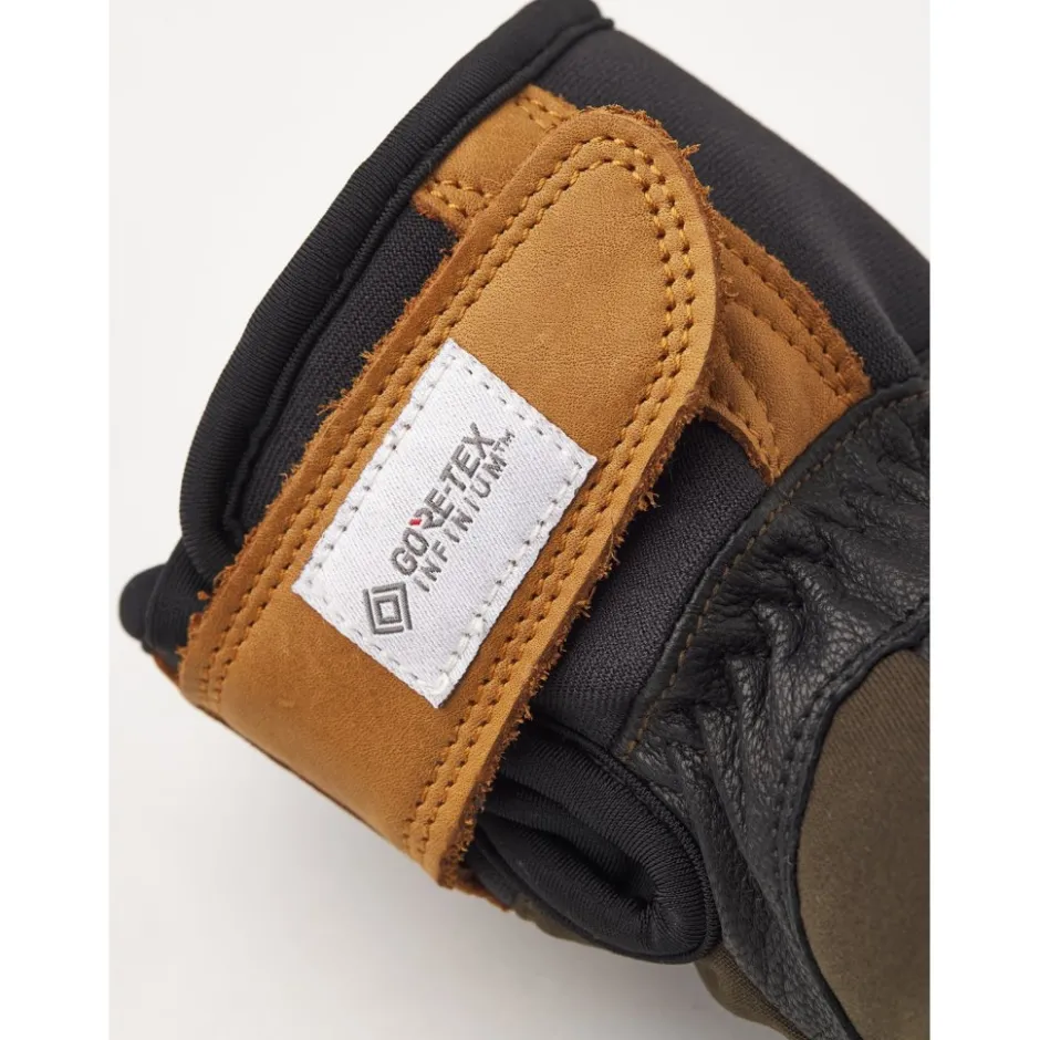 Handschoenen < Hestra Ergo Grip Active Wool Terry - 5 Vinger Handschoenen - dark forest/black