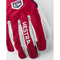 Hestra Ergo Grip Race Cut 5 Vinger Handschoenen - red/navy