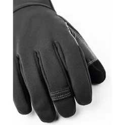Hestra Tactility 5 Vinger Handschoenen - black / black