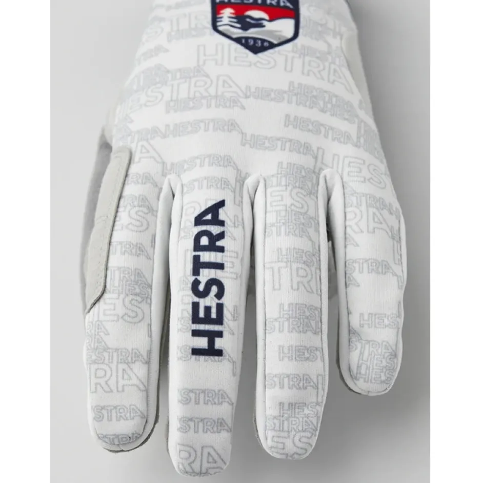 Handschoenen < Hestra Windstopper Active Grip - 5 Vinger Langlauf Handschoenen - offwhite print