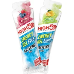 High5 Energy Gel Aqua Caffeine - Koolhydraatgel + Cafeïne - 4x66g