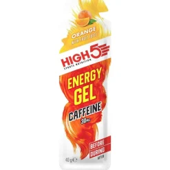 Outdoor Maaltijden < High5 Energy Gel Caffeine - Koolhydraatgel + Cafeïne - 5x40g