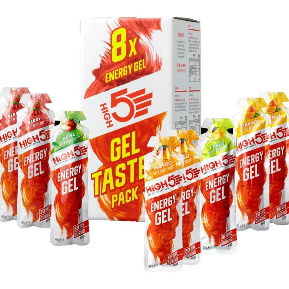 Outdoor Maaltijden < High5 Energy Gel Taster Pack - Koolhydraatgel Testpakket - 8x40g