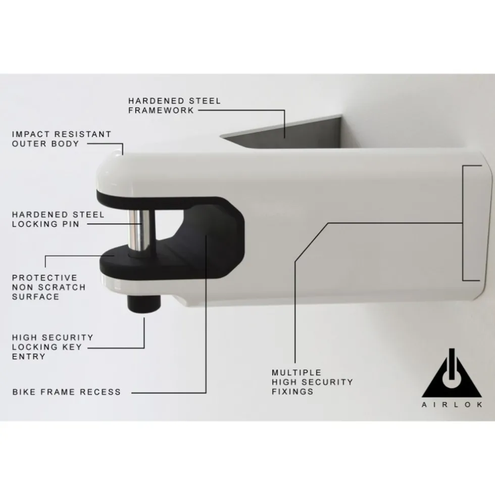 Hiplok Airlok Hanger Lock - white