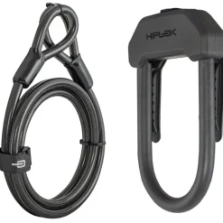 Hiplok DX+ 150x85mm U-Slot + 200cm Luskabel - all black