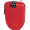 Hiplok FX Kabelslot 100cm met Reflector - rood
