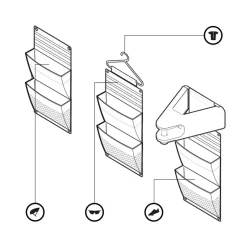 Overige Tassen & Etuis|Muurbeugels < Hiplok Organizer - Opbergruimte voor Fietsuitrusting - zwart