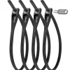 Hiplok Z-Lok 40cm Kabelslot - 4 Stuks - black