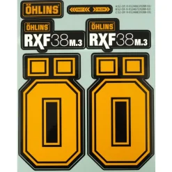 ÖHLINS RXF38 M.3 Sticker Kit - geel