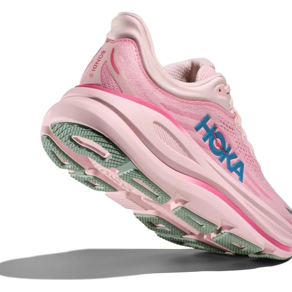 Hardloopschoenen Voor Op De Weg|Schoenen < Hoka Bondi 9 Hardloopschoenen Dames - rose tea / petal