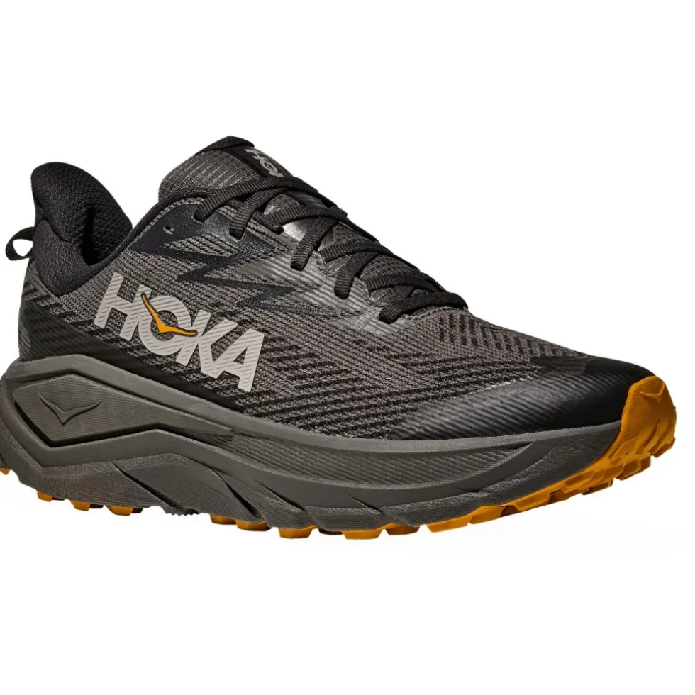 Hoka Challenger 8 GTX Hardloopschoenen Heren - asphalt grey / varsity yellow