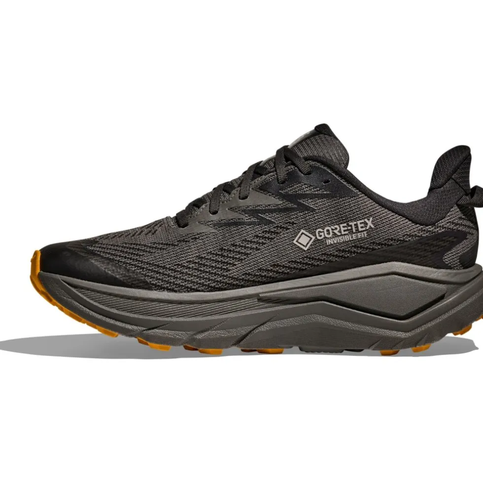 Hoka Challenger 8 GTX Hardloopschoenen Heren - asphalt grey / varsity yellow