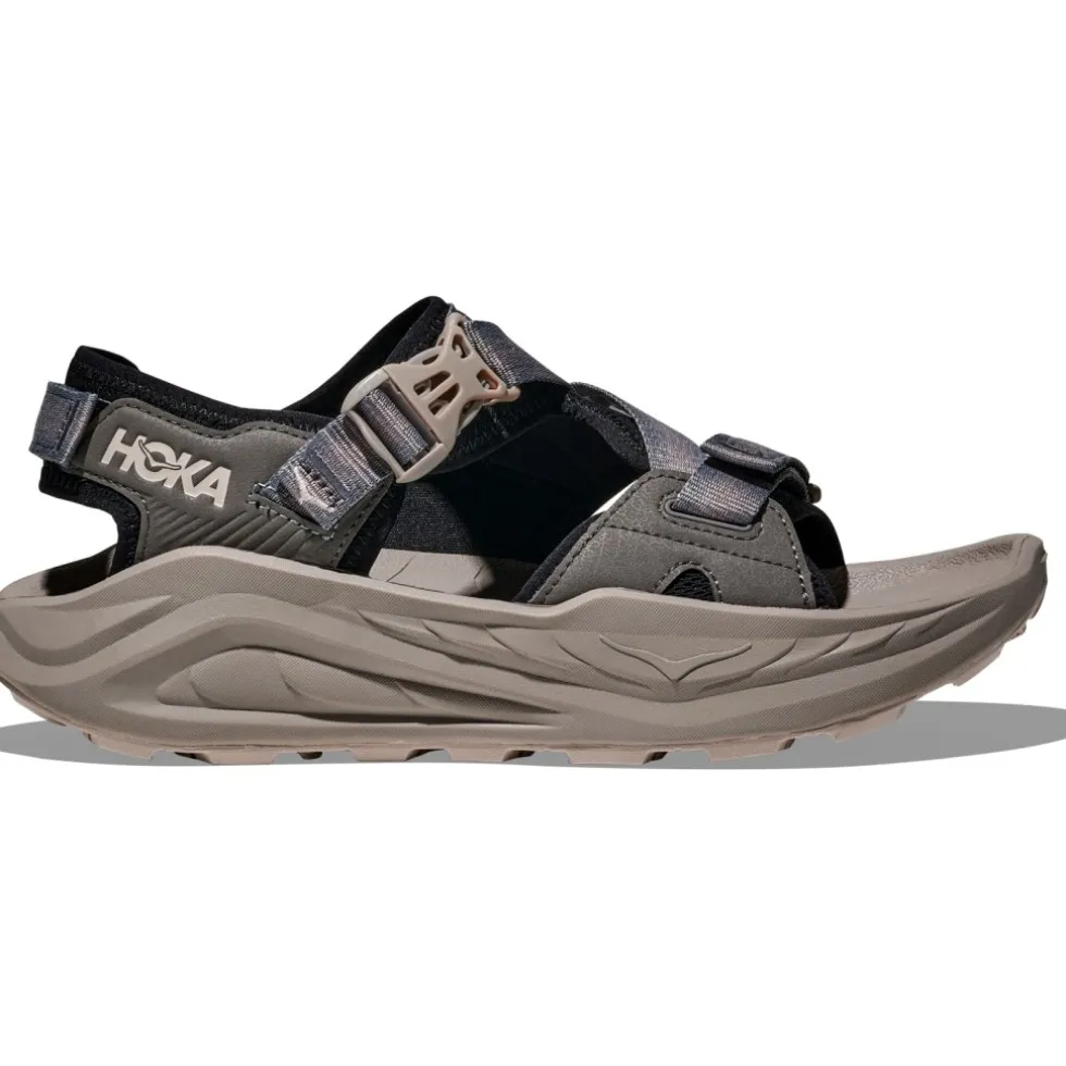 Hoka Infini Hike TC Sandalen Heren - zwart / cement