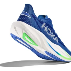 Hoka Mach 7 Hardloopschoenen Heren - cobalt blue / neon green