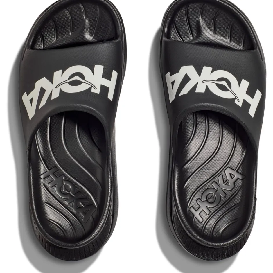 Schoenen < Hoka Ora Athletic Slide Schoenen Unisex - zwart / wit