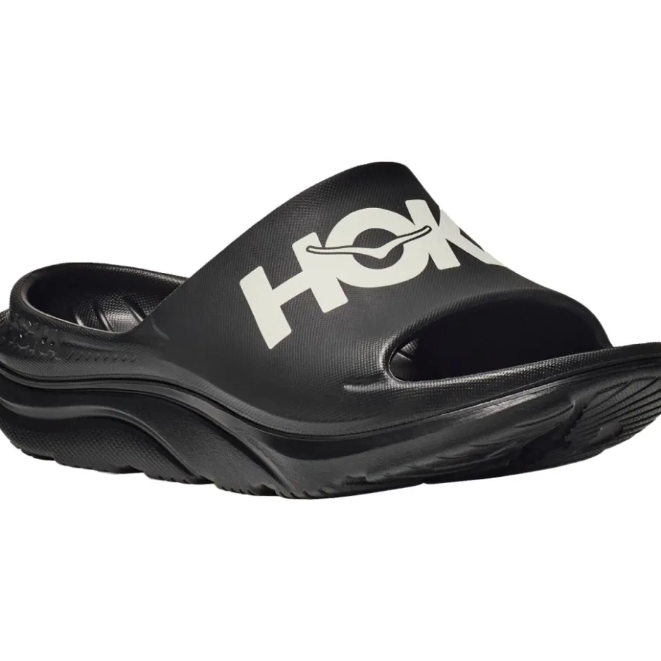 Schoenen < Hoka Ora Athletic Slide Schoenen Unisex - zwart / wit