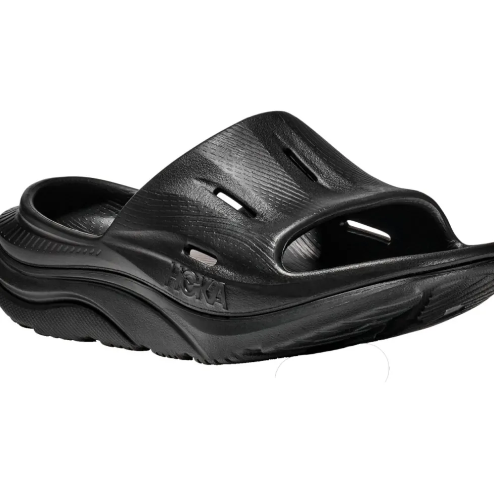 Hoka Ora Recovery Slide 3 Badslippers Unisex - zwart / zwart