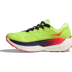 Hoka Rocket X Trail Running Schoenen Heren - neon yuzu / neon flame