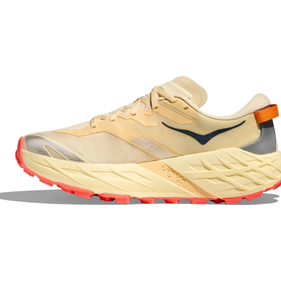 Hoka Speedgoat 7 Hardloopschoenen Vrouwen - vintage yellow / neon flame