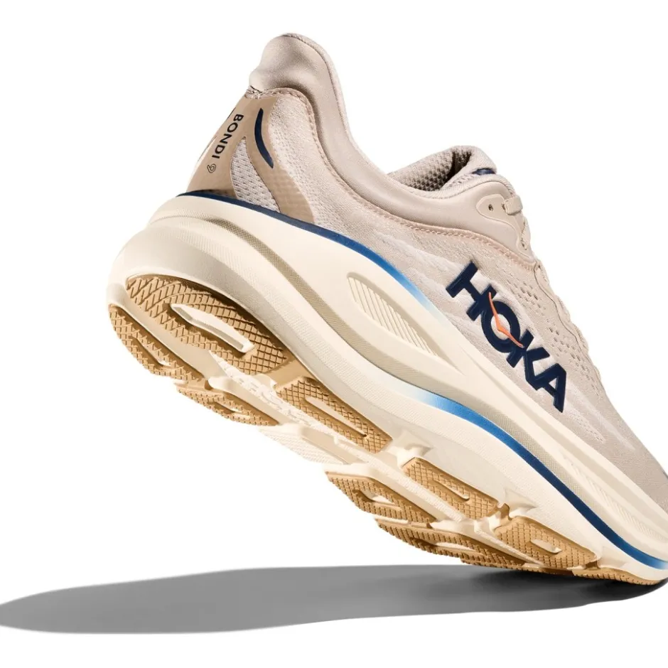 Hardloopschoenen Voor Op De Weg|Hardloopschoenen Heren < Hoka Bondi 9 Hardloopschoenen Heren - stucco / grout