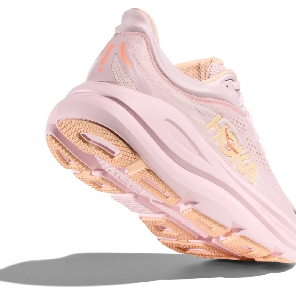 Hoka Bondi 9 Hardloopschoenen Dames - lilac cream / tangerine glow