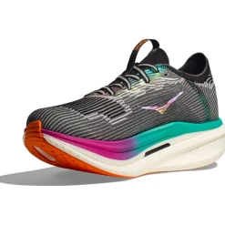 Hoka Cielo X 1 Hardloopschoenen Unisex - zwart / electric aqua