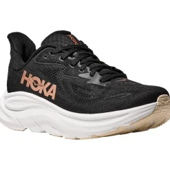 Hoka Clifton 10 Hardloopschoenen Heren - Wide - zwart / wit