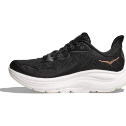 Hoka Clifton 10 Hardloopschoenen Heren - Wide - zwart / wit