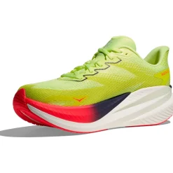 Hoka Mach X 3 Hardloopschoenen Heren - neon yuzu / squid ink