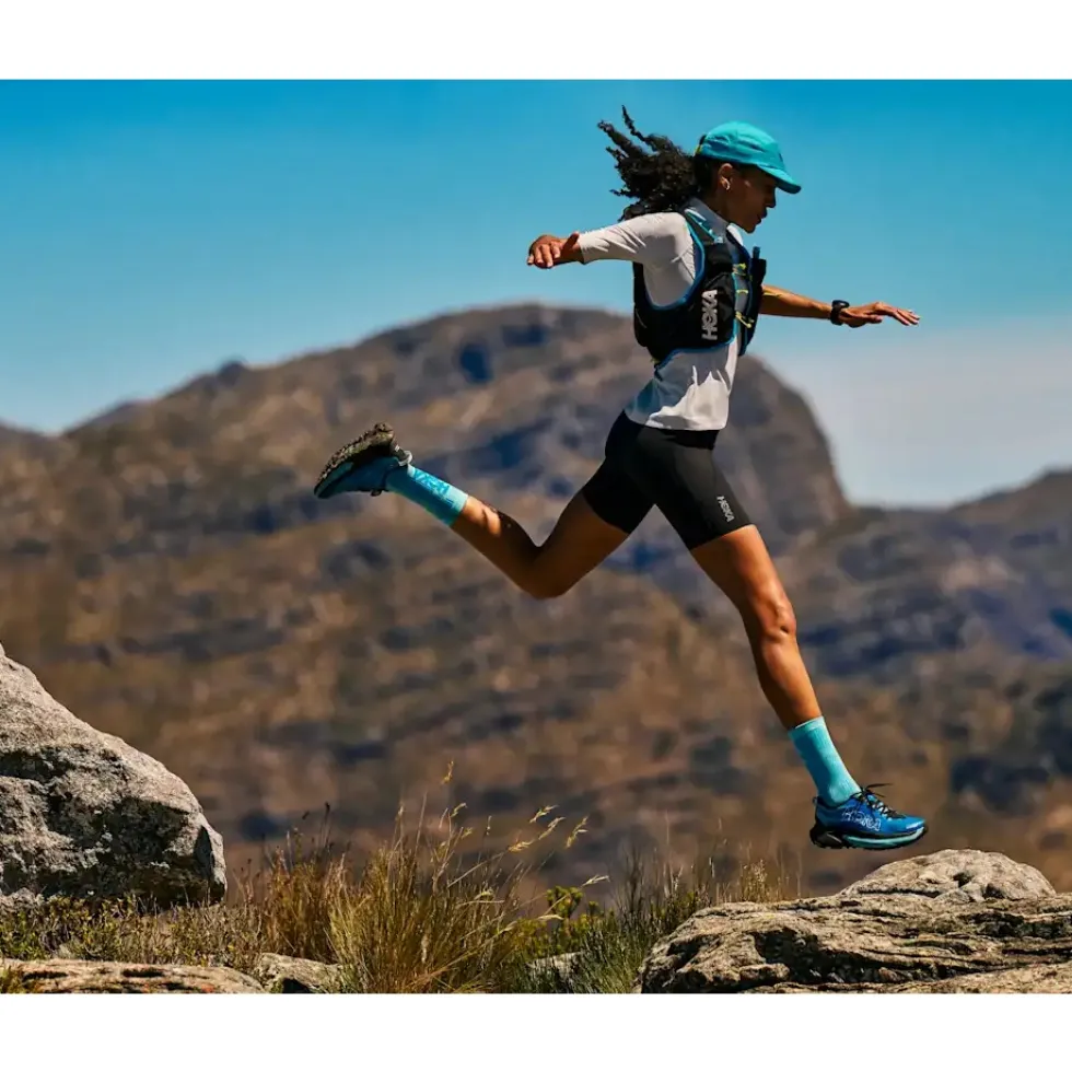 Hoka Mafate 5 Hardloopschoenen Dames - ambient blue / rosemary