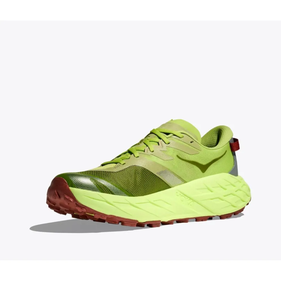 Hardloopschoenen Heren|Trailrunning Schoenen < Hoka Speedgoat 7 Hardloopschoenen Heren - kiwi / neon yuzu
