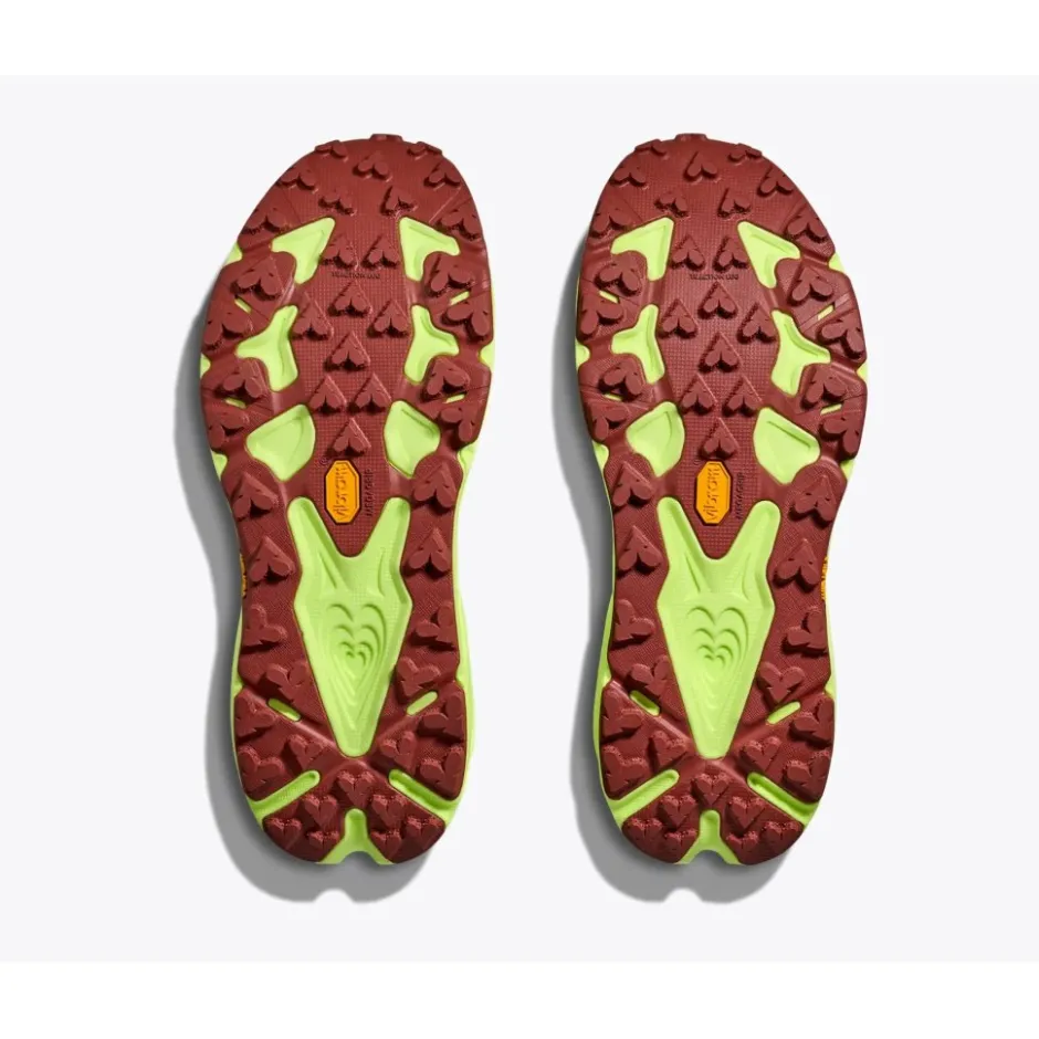 Hardloopschoenen Heren|Trailrunning Schoenen < Hoka Speedgoat 7 Hardloopschoenen Heren - kiwi / neon yuzu