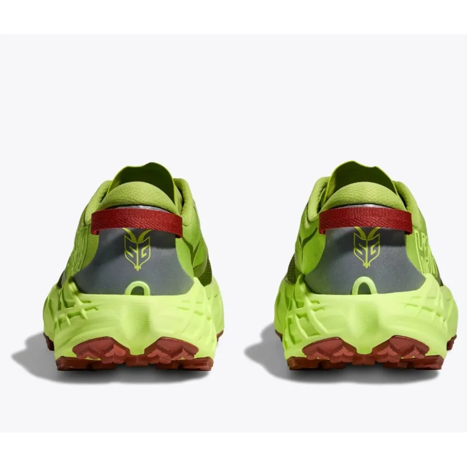 Hardloopschoenen Heren|Trailrunning Schoenen < Hoka Speedgoat 7 Hardloopschoenen Heren - kiwi / neon yuzu