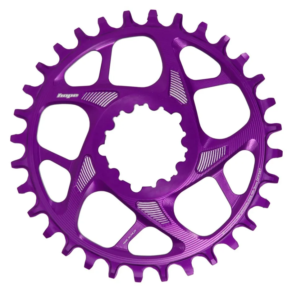 Kettingbladen < Hope R22 Kettingblad SR3 | SRAM 3-Bolt Direct Mount | 3mm Offset - paars