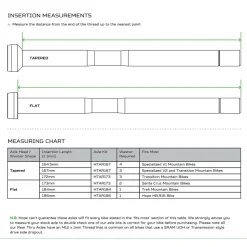 Snelspanners En Steekassen < Hope Steekas voor SRAM UDH Uitvaleinden | 12x148mm Boost | 186 mm - zwart