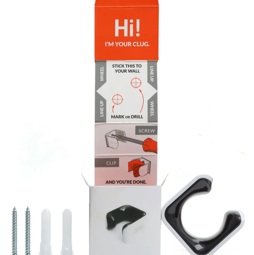 Hornit CLUG ROADIE Muurbeugel (23 - 32mm) - wit-zwart