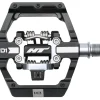 HT D1 DUO Klikpedalen / Platformpedalen - zwart