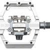 HT D1 DUO Klikpedalen / Platformpedalen - zilver