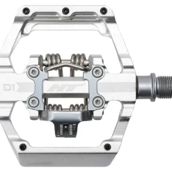 HT D1 DUO Klikpedalen / Platformpedalen - zilver