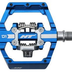Klikpedalen|Combi Pedalen < HT Components HT D1 DUO Klikpedalen / Platformpedalen - royal blue