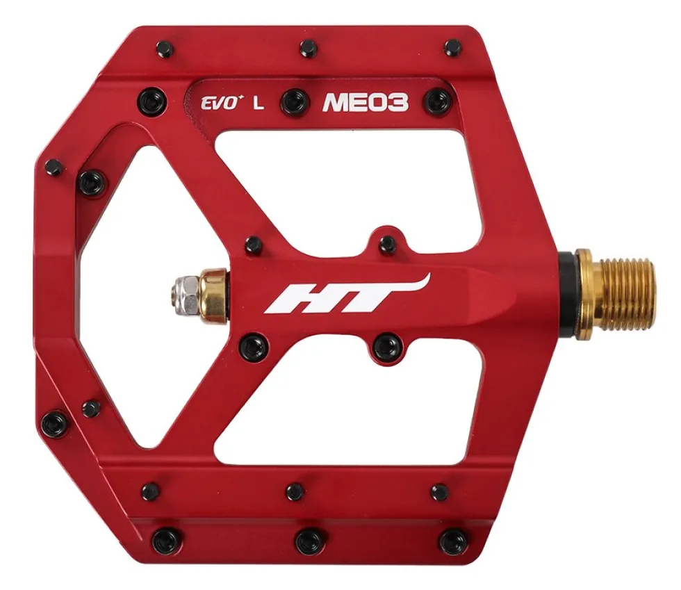 HT ME03T EVO+ Platformpedalen - matte red
