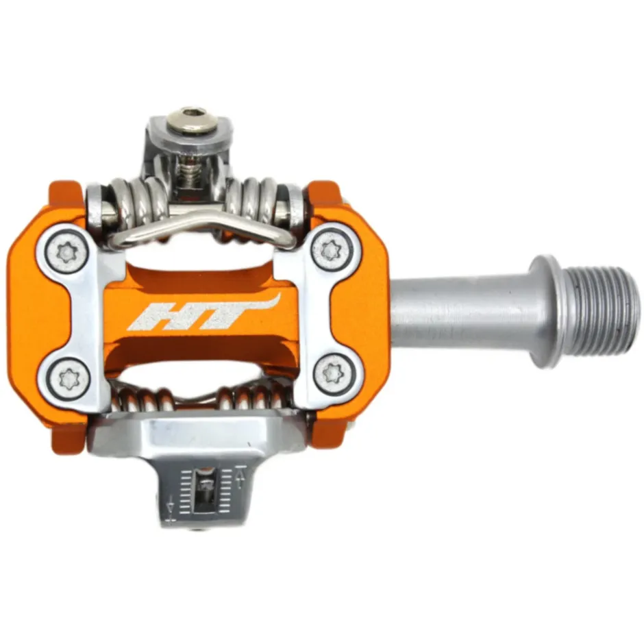 Klikpedalen < HT Components HT M2 Leopard-M Klikpedalen - oranje