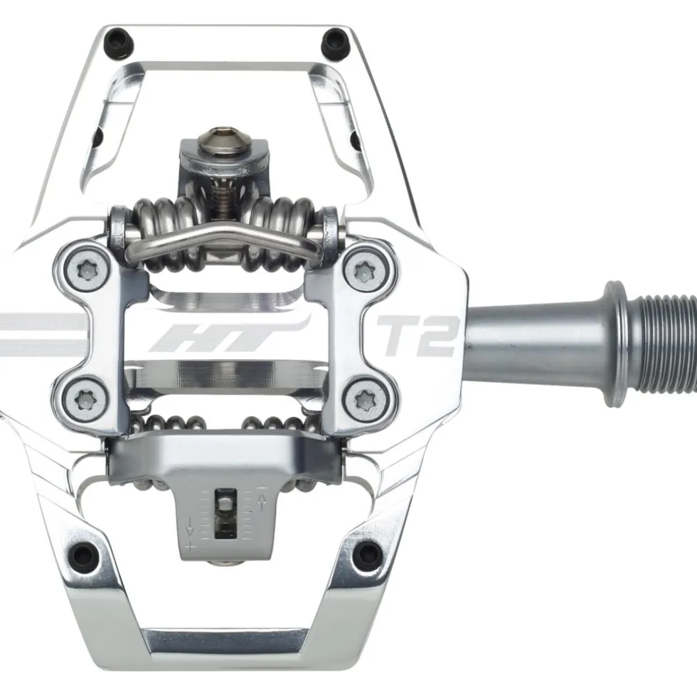 HT T2 Klikpedalen - zilver