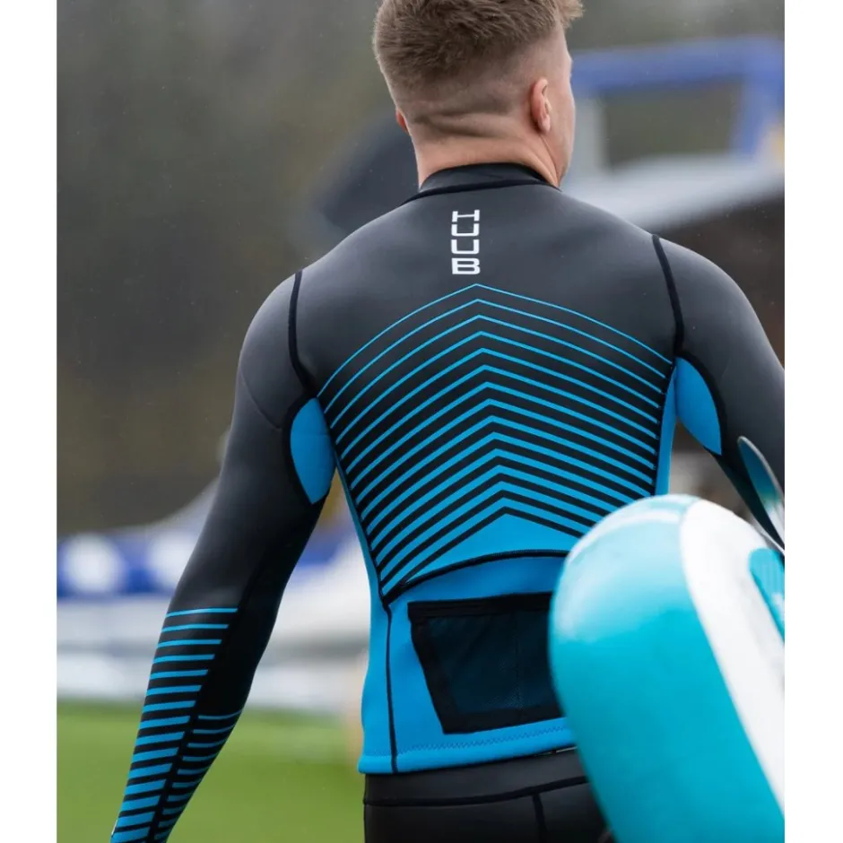 Neopreen Kleding|Neopreen Kleding < HUUB Deign Aluna Neopreen Boventuk et Lange ouwen - zwart/blauw