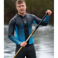 Neopreen Kleding|Neopreen Kleding < HUUB Deign Aluna Neopreen Boventuk et Lange ouwen - zwart/blauw