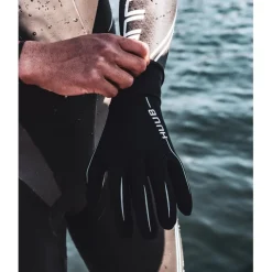 HUUB Design Neopreen Zwemhandschoenen - zwart/zilver