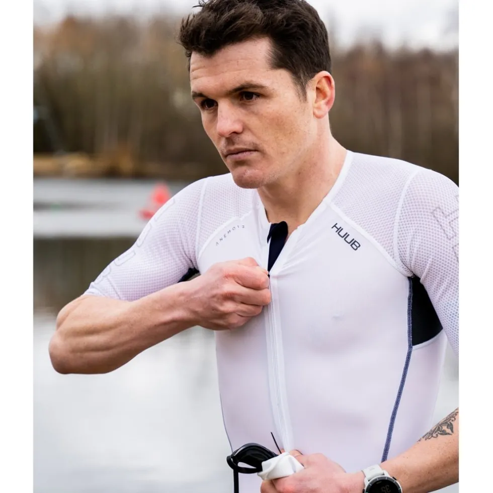 HUUB Design Anemoi 2 SUB22 Trisuit - dark navy/white